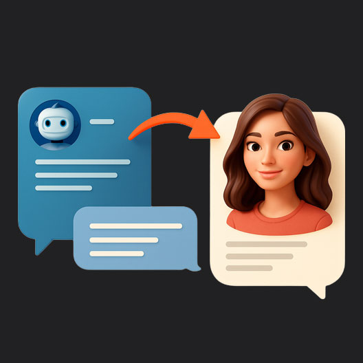 AI + Human perfectly in sync - Seamless handoff